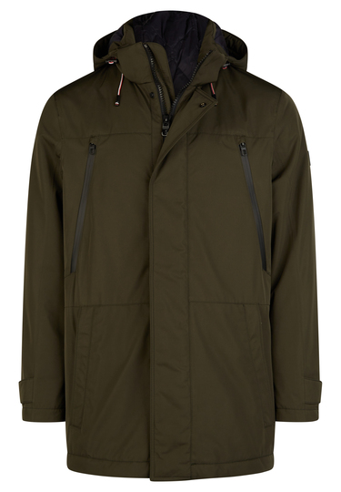 H-XTECH Parka, dark green Frontansicht