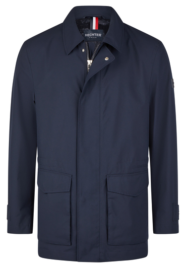 Reisejacke H-XTENSION, midnight blue Frontansicht