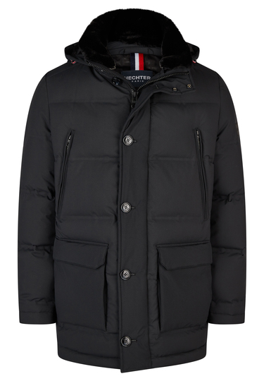 High Tech REAL DOWN Mantel, black Frontansicht