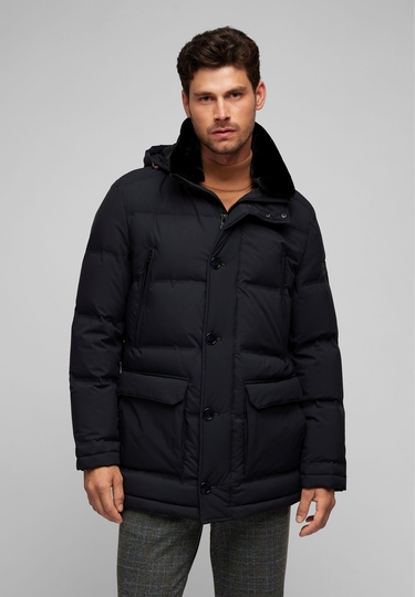 High Tech REAL DOWN Mantel, black 