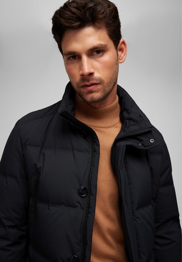 High Tech REAL DOWN Mantel, black 