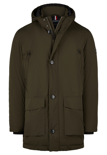 H-ECO Parka, dark green Frontansicht