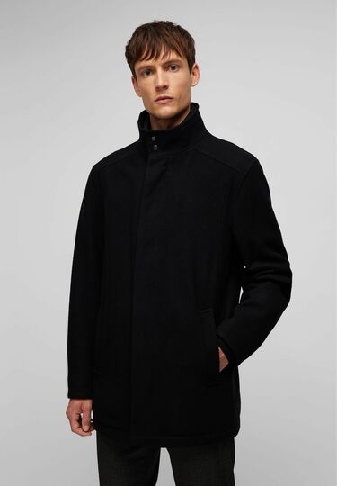 Wool jacket, Black Frontansicht