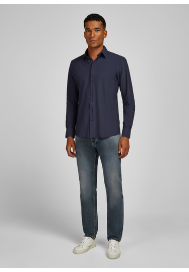 H-XTENSION Shirt im Shape Fit, midnight blue Detailansicht 2