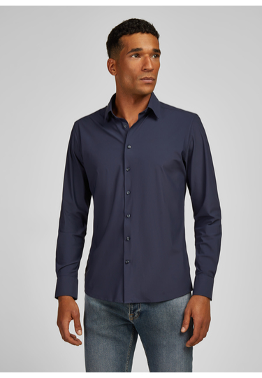 H-XTENSION Shirt im Shape Fit, midnight blue
