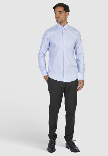 Easy Care Hemd, light blue Detailansicht 1