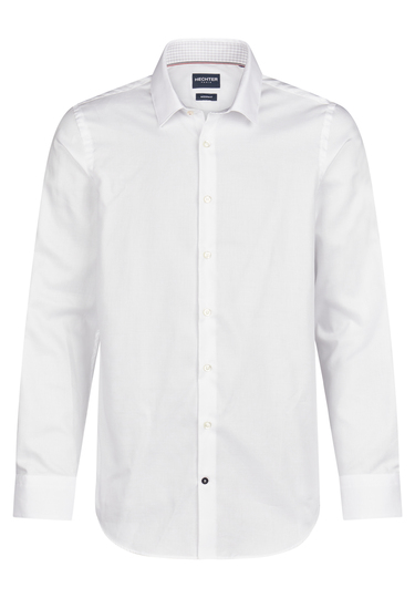 Modern Fit Businesshemd, white Frontansicht