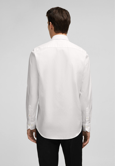 Modern Fit Businesshemd, white Rückansicht