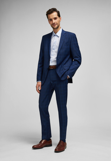 Modern Fit Businesshemd, light blue Detailansicht 2