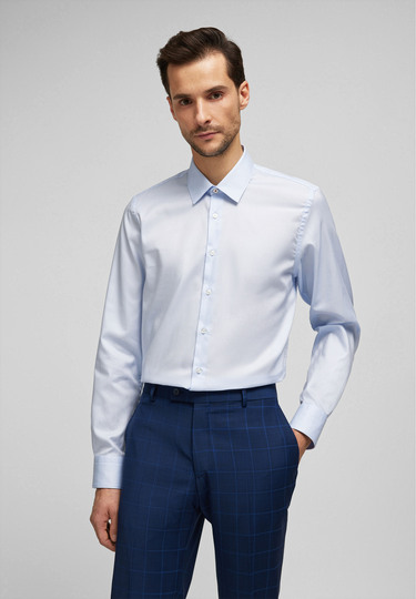 Modern Fit Businesshemd, light blue