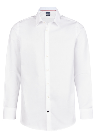 Modern Fit Businesshemd, white Frontansicht