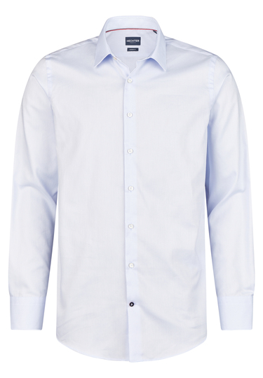 Modern Fit Businesshemd, light blue Frontansicht