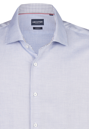 Modern Fit Businessshirt, cornflower Detailansicht 1