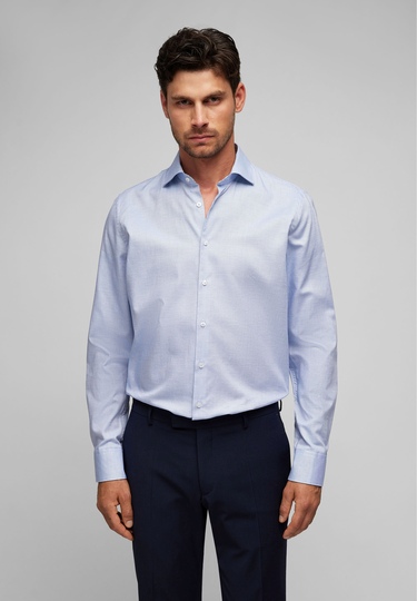 Modern Fit Businessshirt, cornflower