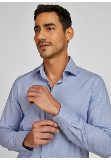 Modernes Hemd, cornflower 