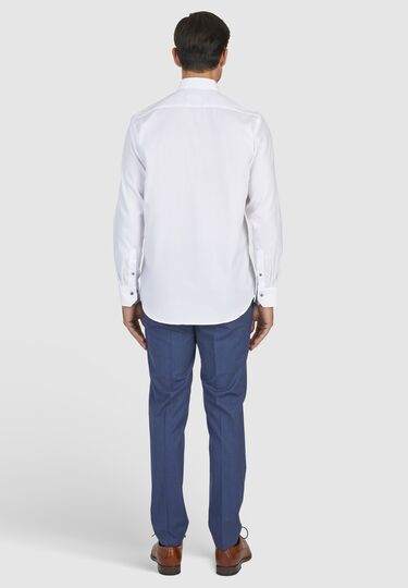 Trendiges Businesshemd mit Kent-Kragen, white Detailansicht 2