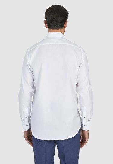 Trendiges Businesshemd mit Kent-Kragen, white