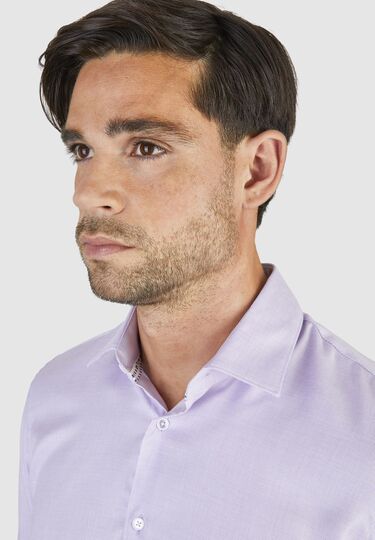 Unkonventionelles Businesshemd mit dezenter Struktur, orchid 