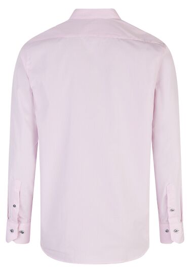 Trendiges Businesshemd mit auffälligen Knöpfen, pink Rückansicht
