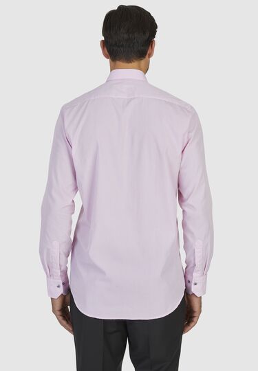 Trendiges Businesshemd mit auffälligen Knöpfen, pink