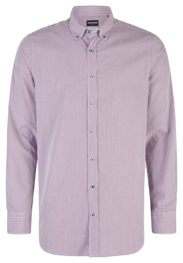 Trendiges Businesshemd mit auffälligen Knöpfen, blackberry Frontansicht