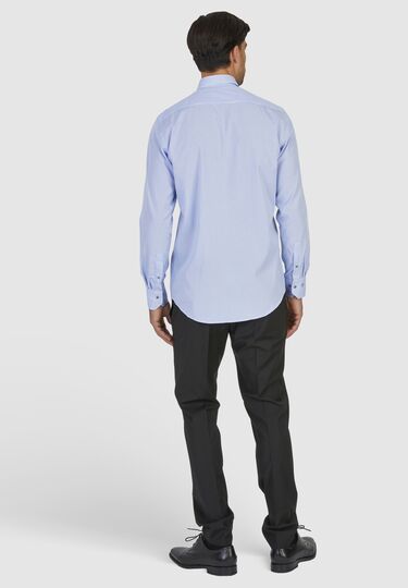 Trendiges Businesshemd mit auffälligen Knöpfen, sky blue Detailansicht 1