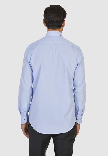 Trendiges Businesshemd mit auffälligen Knöpfen, sky blue