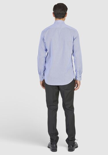 Trendiges Businesshemd mit auffälligen Knöpfen, royal blue Detailansicht 2