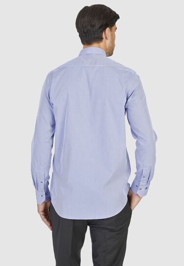 Trendiges Businesshemd mit auffälligen Knöpfen, royal blue