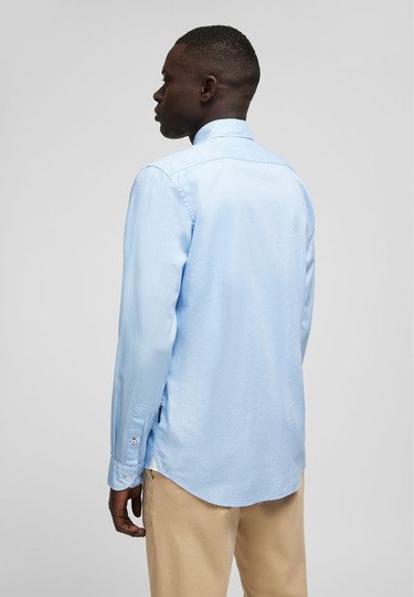 Modern Fit Hemd, light blue Rückansicht