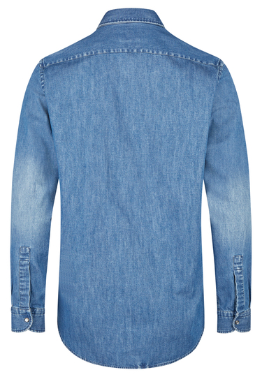 Casual Hemd, steel blue Rückansicht