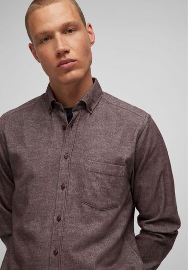 Casual Flanellhemd, claret Detailansicht 1