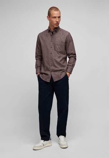 Casual Flanellhemd, claret Detailansicht 2