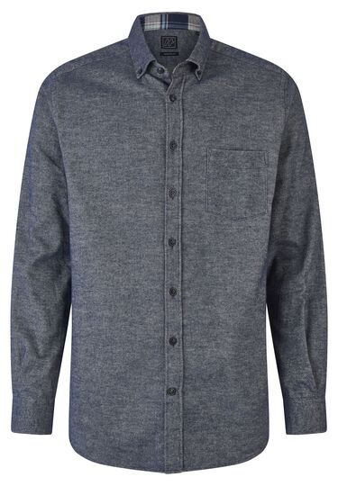 Casual Flanellhemd, midnight blue Frontansicht