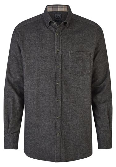 Casual Flanellhemd, carbon Frontansicht