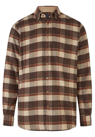 Casual Karohemd, blackbrown Frontansicht