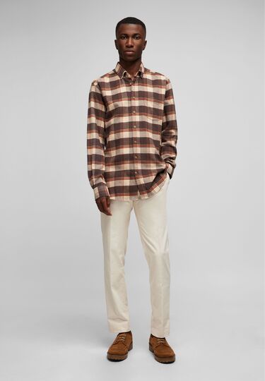 Casual Karohemd, blackbrown Detailansicht 2