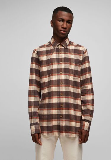 Casual Karohemd, blackbrown