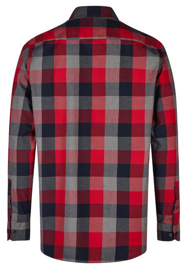 Flanell-Karo-Hemd, chili Rückansicht