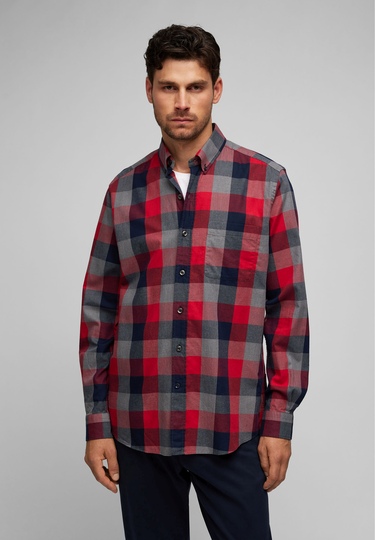 Flanell-Karo-Hemd, chili 