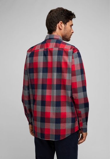 Flanell-Karo-Hemd, chili 