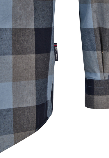 Flanell-Karo-Hemd, steel blue Detailansicht 2