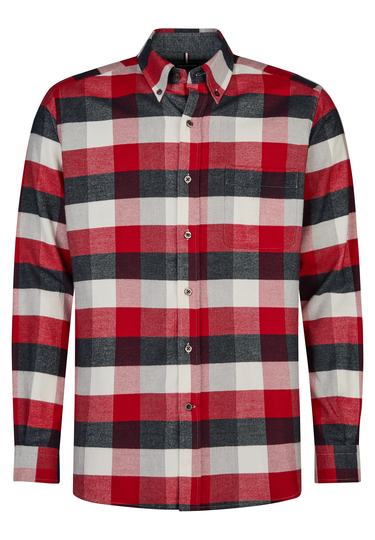 Freizeithemd im Regular Fit, chili Frontansicht