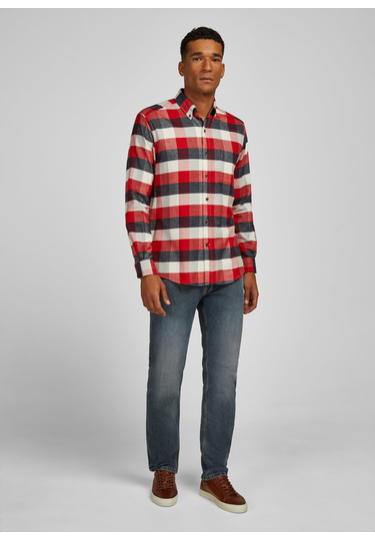 Freizeithemd im Regular Fit, chili Detailansicht 2