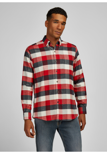 Freizeithemd im Regular Fit, chili