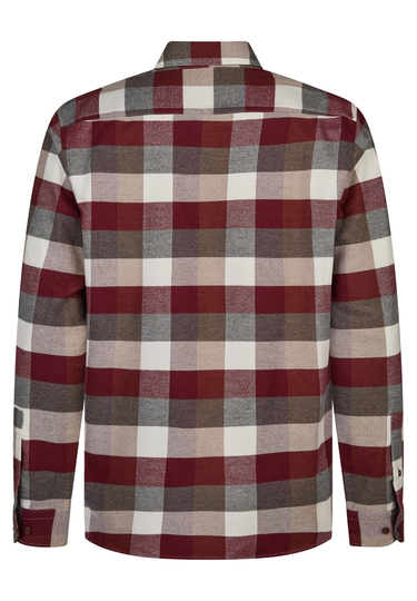 Freizeithemd im Regular Fit, merlot Rückansicht