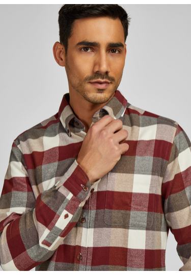 Freizeithemd im Regular Fit, merlot