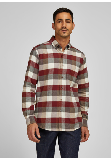 Freizeithemd im Regular Fit, merlot