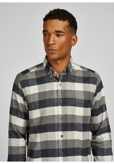 Freizeithemd im Regular Fit, darkgrey