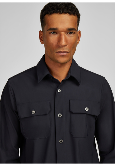 Casual Overshirt im Regular Fit, navy